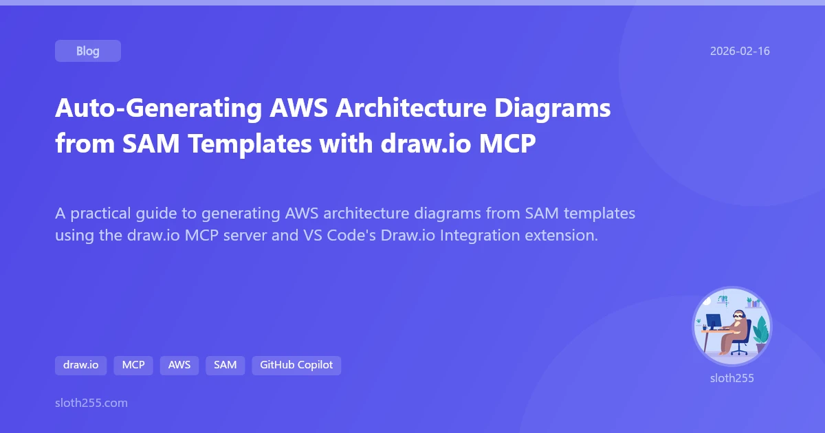 Auto-Generating AWS Architecture Diagrams from SAM Templates with draw ...
