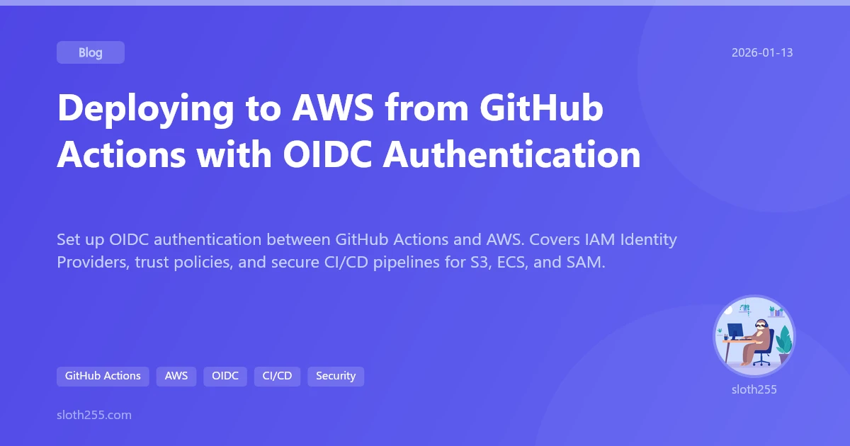 Deploying to AWS from GitHub Actions with OIDC Authentication | Blog ...